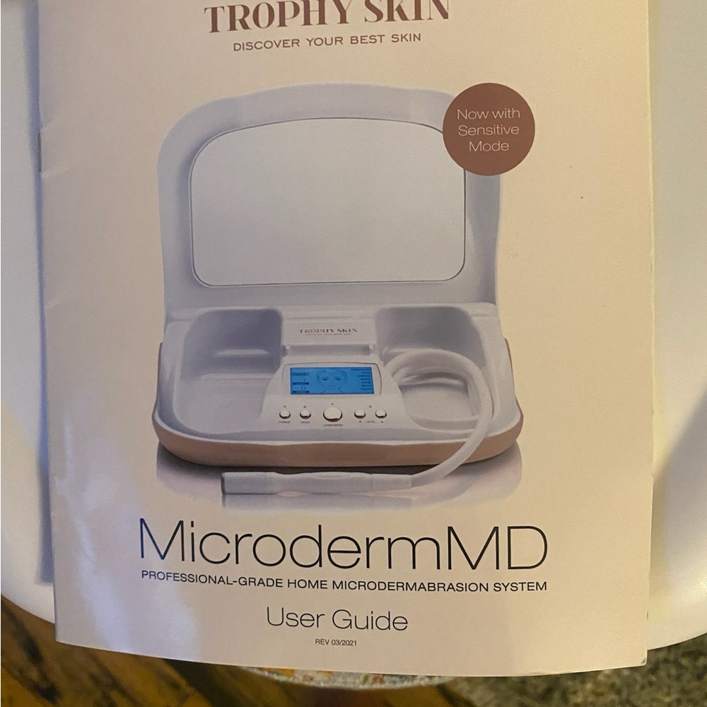 Trophy Skin MicrodermMD Microdermabrasion System - White and Tan